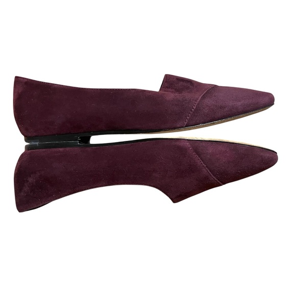 Vince Cyder Suede d'Orsay Flats Plum Ballet Flats — Size 6.5 - Picture 8 of 14